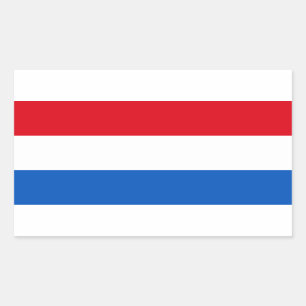 Sticker Rectangulaire Drapeau Pays-Bas Holland