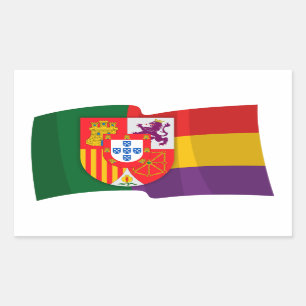 Sticker Rectangulaire Drapeau République Ibérienne