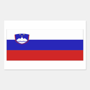 Sticker Rectangulaire Drapeau Slovénie