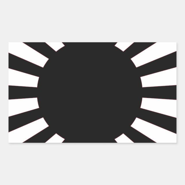 Sticker Rectangulaire Drapeau solaire japonais (Devant)