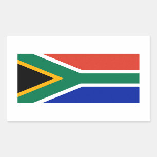 Sticker Rectangulaire Drapeau sud-africain