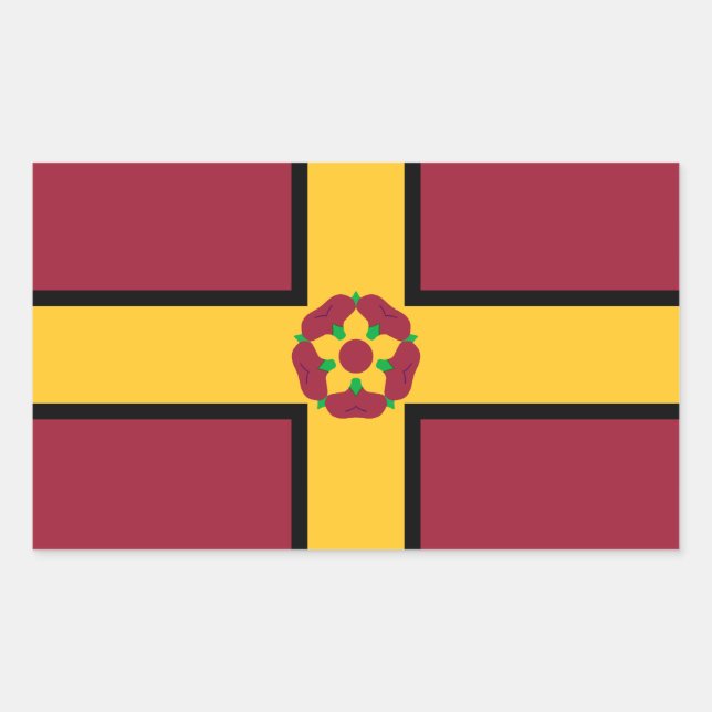 Sticker Rectangulaire Drapeau sur l'autocollant rectangulaire Northampto (Devant)