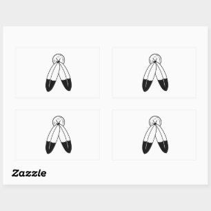 Sticker Rectangulaire Drapeau Two-Spirit
