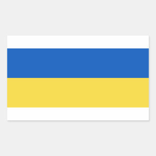 Sticker Rectangulaire Drapeau Ukraine