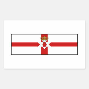 Sticker Rectangulaire Drapeau Ulster Banner Irlande du Nord