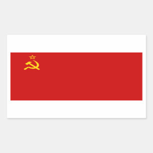 Sticker Rectangulaire Drapeau Union soviétique/URSS/CCCP