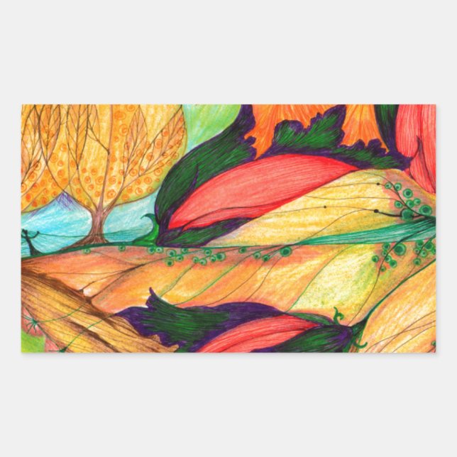 Sticker Rectangulaire Dreamland (Devant)