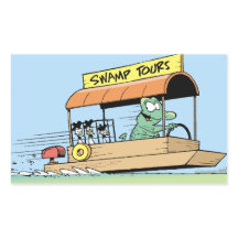 Drôle Crocodile Tour Boat Comic