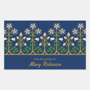 Sticker Rectangulaire Du jardin Art nouveau CC0260 Augustus Pugin