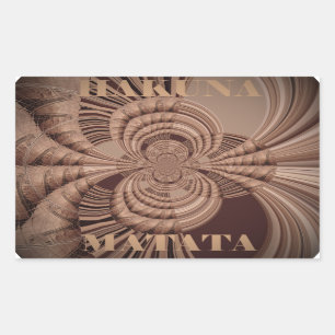 Sticker Rectangulaire Earthy Hakuna Matata
