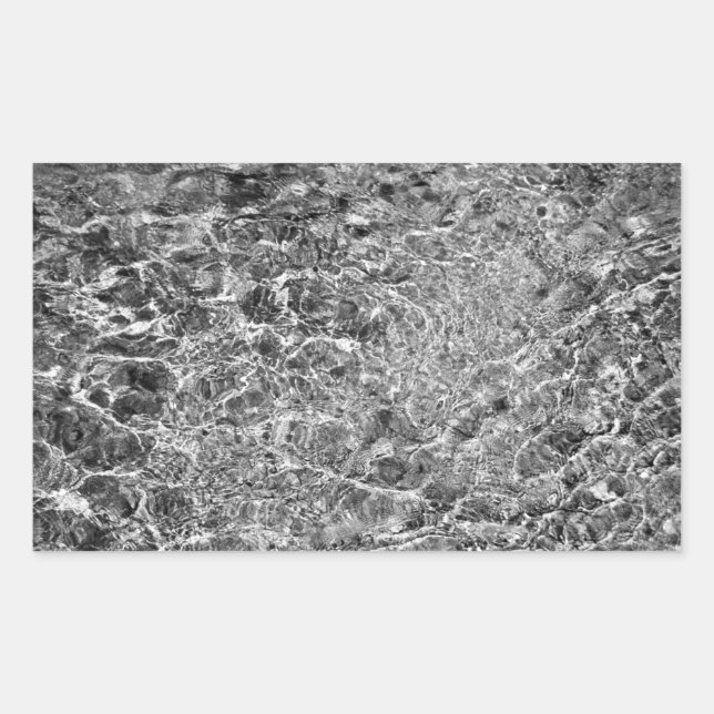 Sticker Rectangulaire Eau fluviale (Devant)