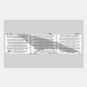 Sticker Rectangulaire Edgar Allan Poe Le Corbeau