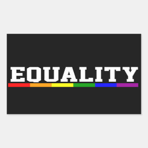 Sticker Rectangulaire Égalité Gay Pride