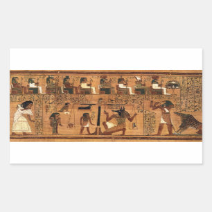 Sticker Rectangulaire Egyptian books of the dead.