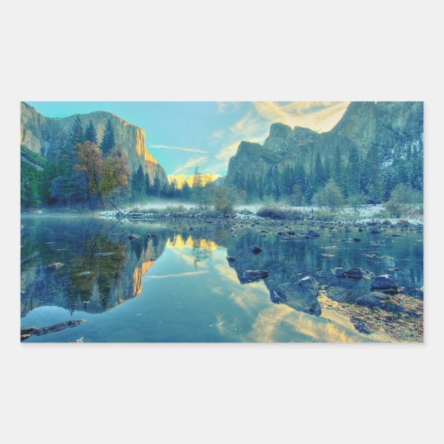 Sticker Rectangulaire El Capitan et les trois frères réfléchissent (Devant)