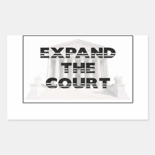Sticker Rectangulaire Élargir la Cour