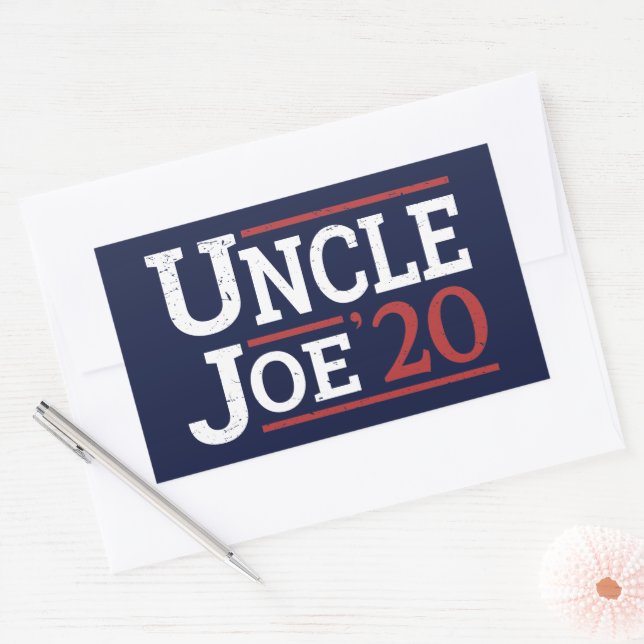 Sticker Rectangulaire Élection 2020 - Oncle Joe (Enveloppe)
