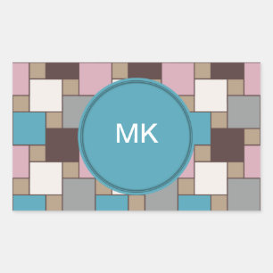 Sticker Rectangulaire Élégant nectar rose