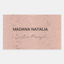 Élégant salon de beauté Rose Gold