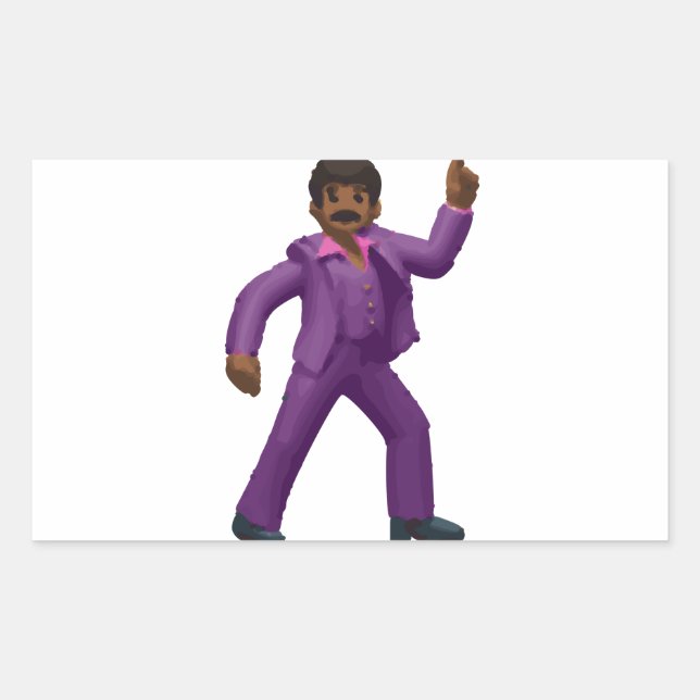 Sticker Rectangulaire Emoji Dancing Man (Devant)