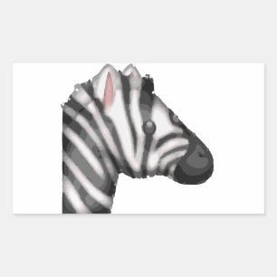 Sticker Rectangulaire emoji zebra