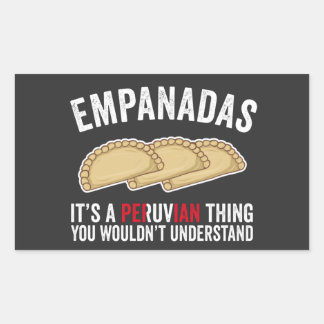 Sticker Rectangulaire Empanadas C'est une chose péruvienne que l'on ne s