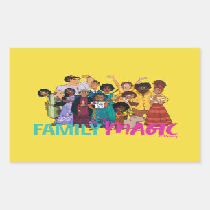 Sticker Rectangulaire Encanto Famille Madrigal - Magie familiale