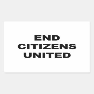 Sticker Rectangulaire End Citizens United