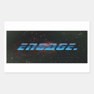 Sticker Rectangulaire Engager