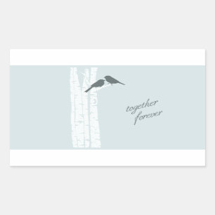 Sticker Rectangulaire Ensemble pour toujours