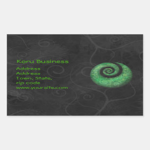 Sticker Rectangulaire entreprise koru