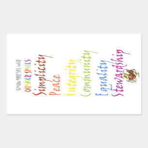 Sticker Rectangulaire Épices Quaker
