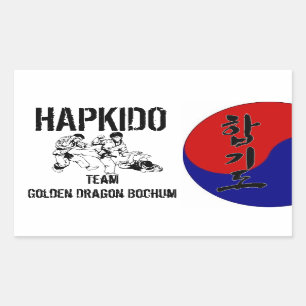 Sticker Rectangulaire Équipe cycliste hapkido