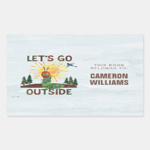 Sticker Rectangulaire Eric Carle Allons dehors