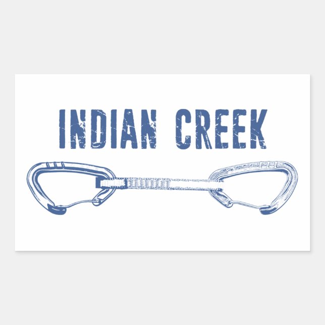 Sticker Rectangulaire Escalade de Indian Creek (Devant)