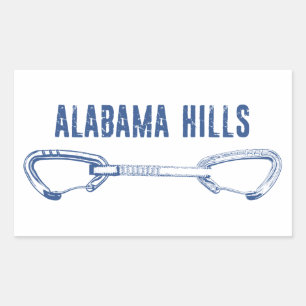 Sticker Rectangulaire Escalade des collines de l'Alabama