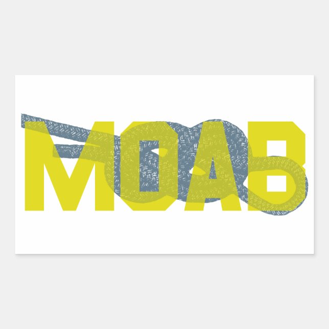 Sticker Rectangulaire Escalade Moab Figure 8 (Devant)