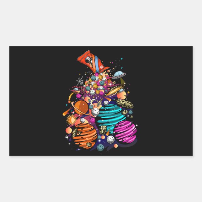 Sticker Rectangulaire Espace (Devant)