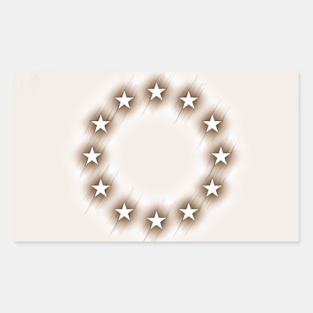 Sticker Rectangulaire Esquisse de crayon Effet Sepia Union européenne Dr (Devant)