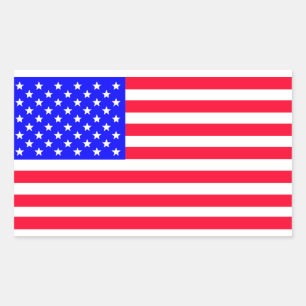 Sticker Rectangulaire Etats-Unis