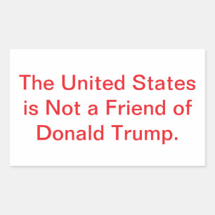 Sticker Rectangulaire États-Unis N'aiment Pas Trump Hankamer Artjunkhaus