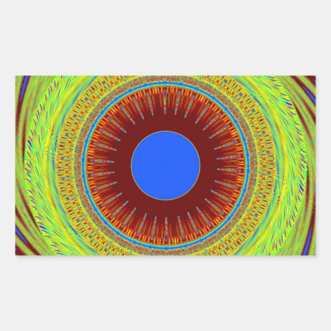 Sticker Rectangulaire Ethnic Avoir une belle journée et une meilleure nu (Devant)