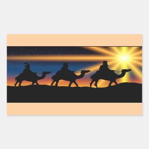 Sticker Rectangulaire Étoile de Bethléem - Naissance du Christ