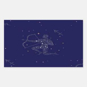 Sticker Rectangulaire étoiles sagittaire