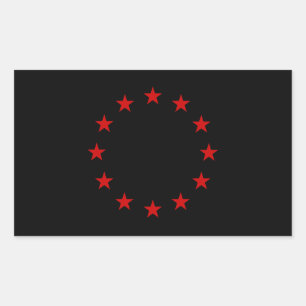 Sticker Rectangulaire European Anarchist Flag
