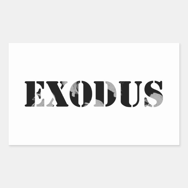 Sticker Rectangulaire Exode 5 (Devant)