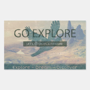 Sticker Rectangulaire Explorer