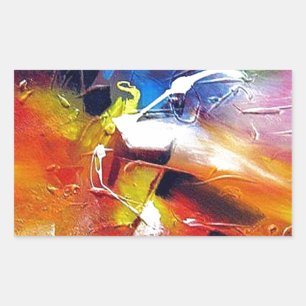 Sticker Rectangulaire Expressionism