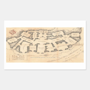 Sticker Rectangulaire extrémité du sac