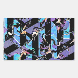 Sticker Rectangulaire Eyesore classique collant rond classique